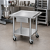 Thumbnail image #2 for Advance Tabco Mobile Mixer Equipment Table with Stainless Steel Top and Galvanized Base, 30 x 24 x 28 Inches