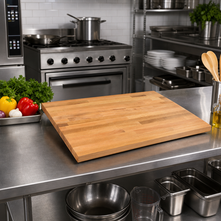 Product image #2 for Appalachian Red Oak Blended Edge Grain Kitchen Countertop, 24 x 25 x 1-1/2 Inch, Varnique Finish