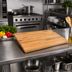 Thumbnail image #2 for Appalachian Red Oak Blended Edge Grain Kitchen Countertop, 24 x 25 x 1-1/2 Inch, Varnique Finish