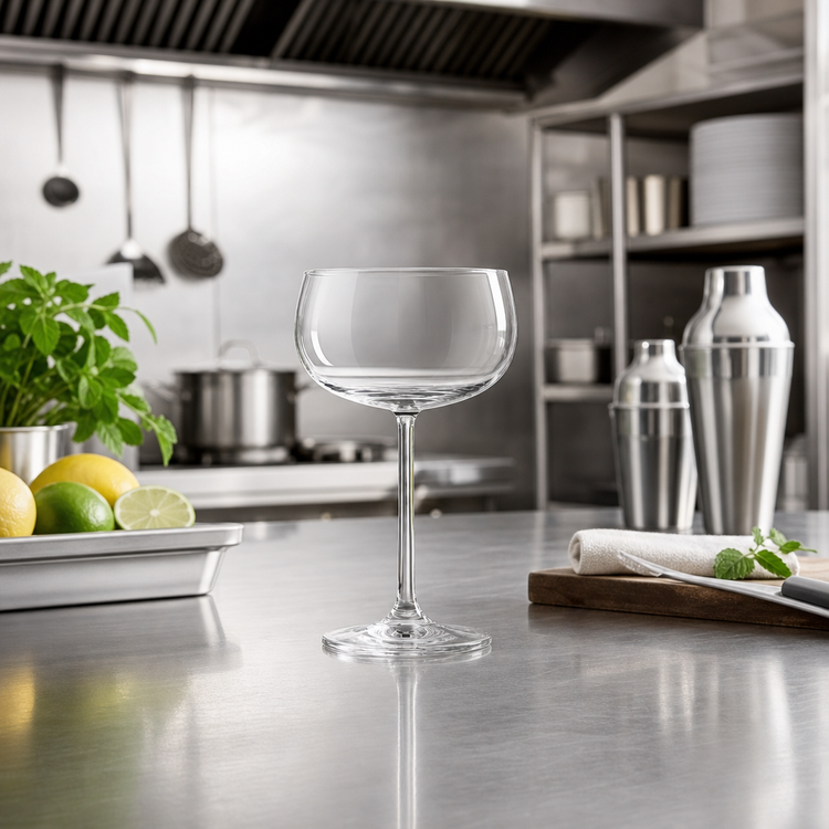 Product image #2 for Lucaris Rims 12 oz Clear Stemmed Coupe Champagne Glass