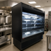 Thumbnail image #2 for Howard-McCray 35E Series 75-Inch Self-Contained Open-Air Merchandiser with Sliding Rear Doors, LED Lighting, and 4 Rows of Shelves