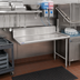 Thumbnail image #2 for Omcan 36-Inch Right-Side Straight Clean Dish Table, 304 Stainless Steel