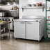 Thumbnail image #2 for Turbo Air PRO Series 48 1/4-Inch 2-Section Worktop Freezer with Solid Swing Doors