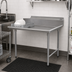 Thumbnail image #2 for Eagle Group BlendPort® 48-Inch Straight Right-Hand Clean Dishtable, 16-Gauge 300 Series Stainless Steel, 10-Inch Backsplash