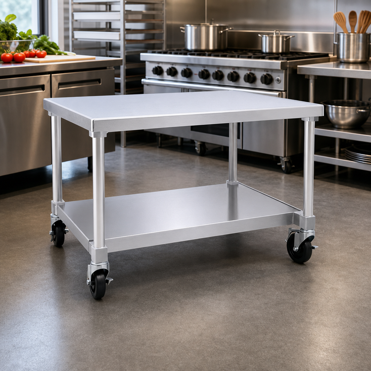 Product image #2 for New Age Mobile Aluminum Equipment Stand with Removable 12-Gauge Marine-Edge Top, Open Base, 48 x 30 x 24 Inches