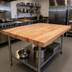 Thumbnail image #2 for John Boos 60 Inch Square Edge Grain Northern Hard Rock Maple Wood Work Table Top, 2-1/4 Inch Thick