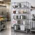 Thumbnail image #2 for Quantum 36 Inch W x 30 Inch D x 86 Inch H Stationary 5-Shelf 304 Stainless Steel Wire Shelving Starter Kit