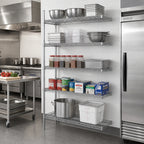 Thumbnail image #2 for Eagle Group A5-86-2436C 5-Tier Chrome-Plated Wire Add-On Shelving Unit, 36"W x 24"D x 86"H