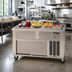 Thumbnail image #2 for DineXpress DXP3FT 46 Inch 3-Pan Frost Top Mobile Serving Counter