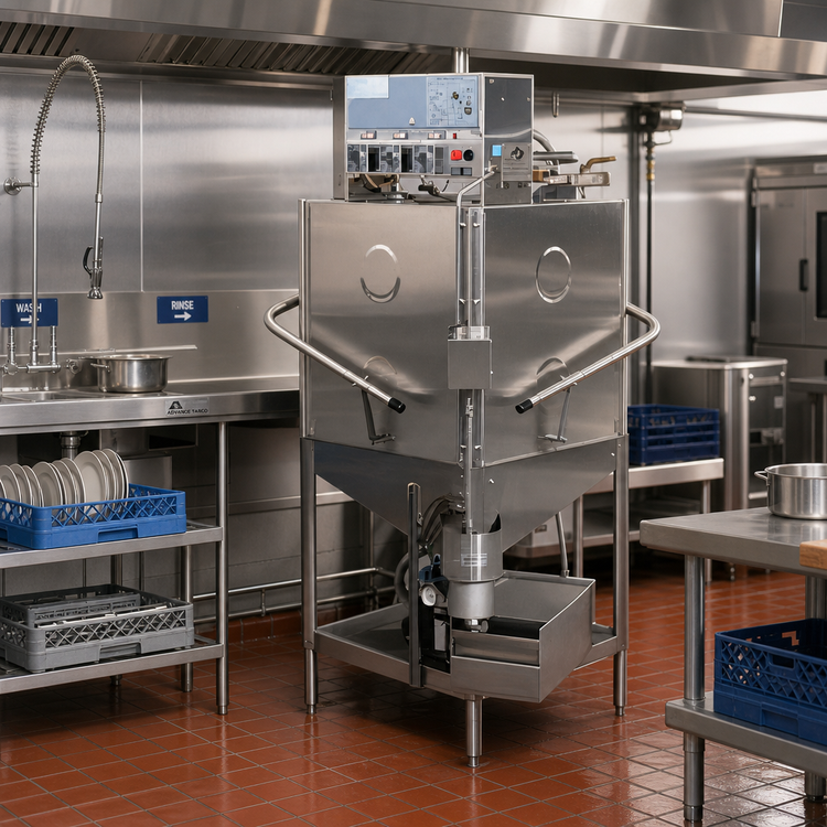 Product image #2 for American Dish Service AFC-ES Low Temperature Door Type Dishwasher