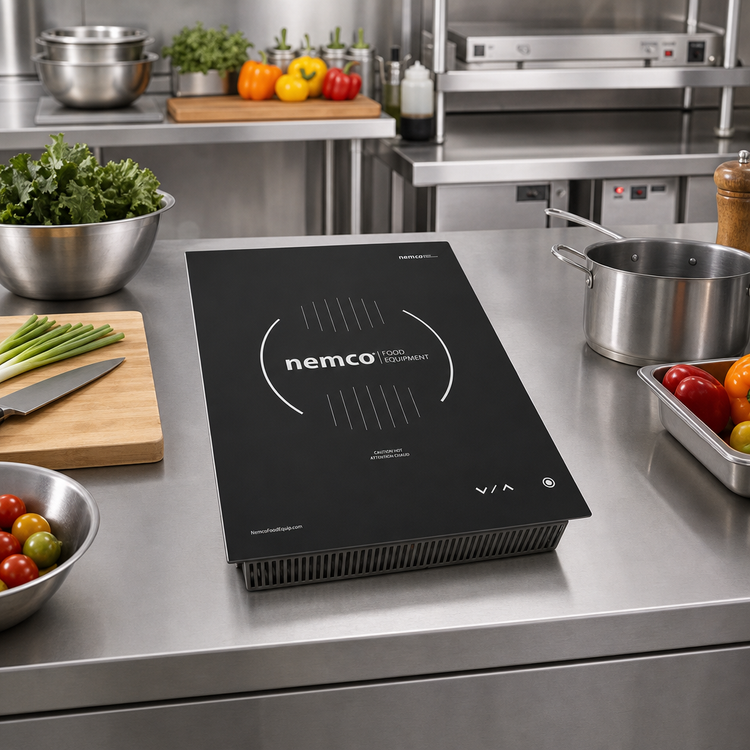 Product image #2 for Nemco DIPO Induction 1-Burner Pan-Style Drop-In Induction Range, 2.6 kW, 208/240V