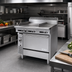 Thumbnail image #2 for Garland Cuisine 36-Inch Heavy Duty Natural Gas Combination Range with 24-Inch Griddle, 12-Inch Hot Top, and Convection Oven