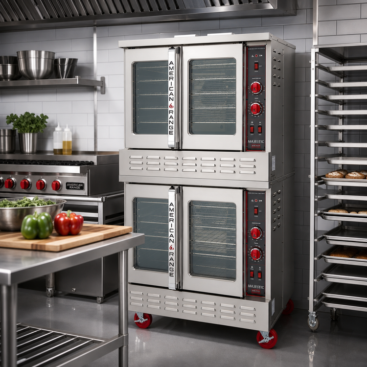 Product image #3 for American Range Majestic HE Double-Deck Standard Depth Full-Size Gas Convection Oven