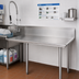 Thumbnail image #2 for 72-Inch x 30-Inch Clean Straight Dish Table with 10-Inch Boxed Backsplash, Right-to-Left Operation