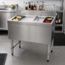 Thumbnail image #2 for Advance Tabco Underbar Basics™ 42-Inch Cocktail Unit Ice Bin, 12-Inch Deep, 140 lb. Capacity