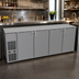 Thumbnail image #2 for Glastender C2FB92 Two-Zone Front-Serviced Bar Profile Back Bar Cooler, 92 Inch, Four-Section