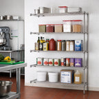 Thumbnail image #2 for Metro Super Erecta 5AN357BR 5-Shelf Add-On Wire Shelving Unit, 48W x 18D x 74H, Zinc Finish