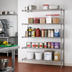 Thumbnail image #2 for Metro Super Erecta 5-Shelf Add-On Wire Shelving Unit, 48W x 18D x 74H, Brite Finish
