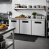 Thumbnail image #2 for Hoshizaki Steelheart 72-Inch Three-Section Undercounter Reach-In Refrigerator with Solid Doors