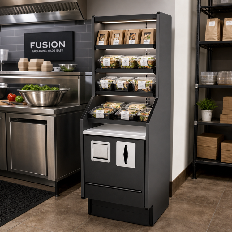 Product image #2 for Structural Concepts Fusion Ambient Self-Service Packaging Counter with LED Top and Shelf Lights