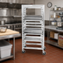 Thumbnail image #2 for Channel Manufacturing 411AKD Mobile Knock Down Side-Load Aluminum Bun Pan Rack, 20-Pan Capacity
