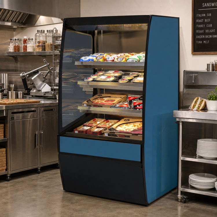 Product image #2 for Federal Industries Vision Series Non-Refrigerated Self-Serve High Profile Merchandiser with Curved Ends