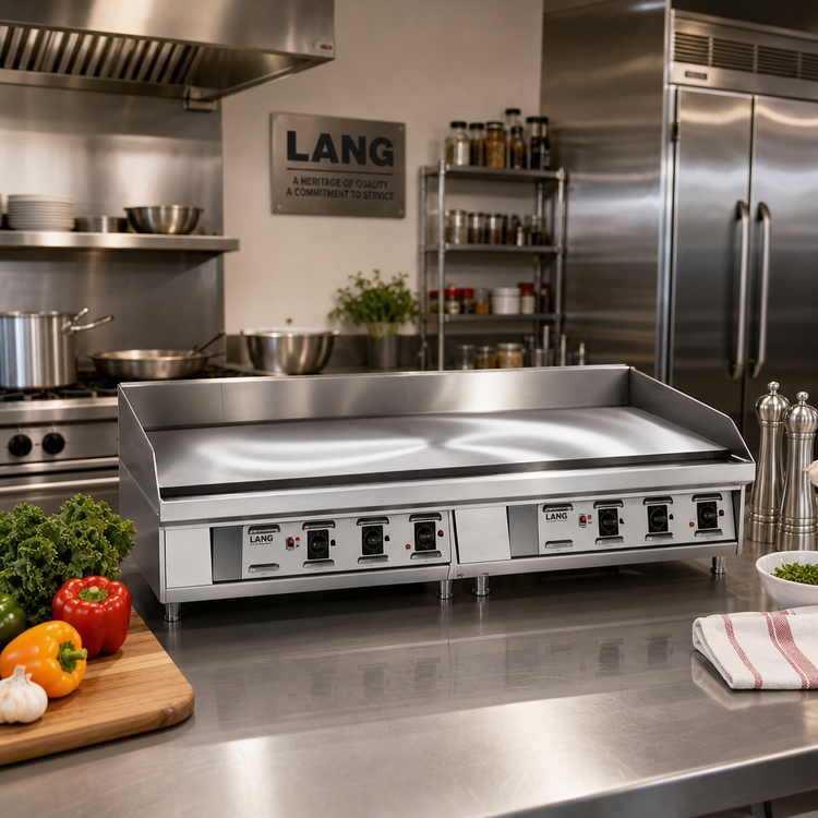 Product image #2 for Lang LG Series 36-Inch Electric Countertop Griddle with Solid State Controls and Polished Steel Plate