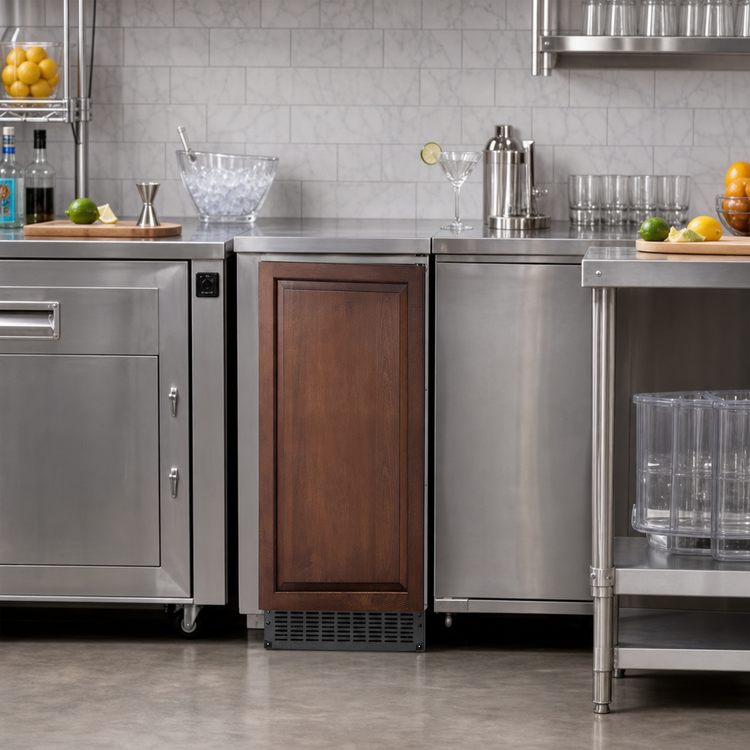 Product image #2 for Summit Commercial 15-Inch Panel-Ready Built-In/Freestanding Clear Ice Machine With Pump, 62 lb/Day
