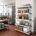 Thumbnail image #2 for Fermostock 5-Tier Add-On Polymer Shelving Unit Expansion Kit, 64W x 18D x 83H