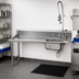 Thumbnail image #2 for Advance Tabco Standard Series Left-Hand Straight Soil Dishtable with Pre-Rinse Sink, 35 Inch, 16 Gauge 304 Stainless Steel