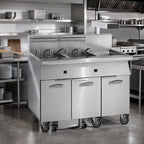 Thumbnail image #2 for Imperial (Middleby) IFSCB675EC Electric Six-Tank Floor Fryer, 75 lb. Each, Computer Controls, Built-In Filter and Dump Station