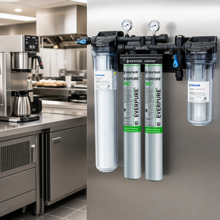 Product image #2 for Everpure High Flow CSR Twin-MC2 Commercial Water Filtration System for Combination Coffee Brewers, Fountain, Ice & Steam