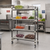 Thumbnail image #2 for Cambro Camshelving Elements XTRA High Density Top Rail 4-Tier Vented Mobile Starter Unit, 24 x 60 x 80 Inches