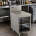 Thumbnail image #2 for Advance Tabco Prestige Stainless Steel Open Front Underbar Drainboard Cabinet, 24 x 25 x 36 Inches