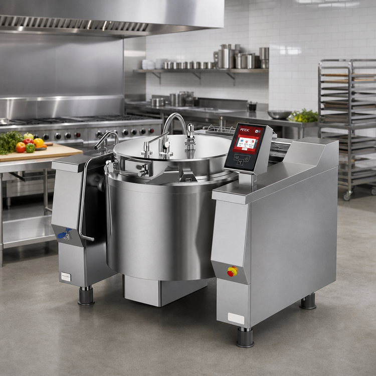 Product image #2 for Firex Cucimix UCBTE048ACV1 Electric Tilting Skillet Pressure Braising Pan, 48 Gallon