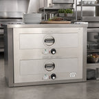Thumbnail image #2 for Toastmaster (Middleby) 3B80AT09 Built-In 2-Drawer Food Warming Drawer with Thermostatic Controls, Stainless Steel Exterior