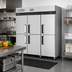 Thumbnail image #2 for Turbo Air M3 Three-Section Reach-In Freezer, 65.6 Cu. Ft., Six Half-Hinged Solid Doors, Top-Mount Self-Contained, Stainless Steel