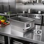 Thumbnail image #2 for Eagle Group BM1220FW-120 Built-In Drop-In Electric Food Warmer, Wet/Dry, 12 x 20 Pan, Infinite Controls, 304 Stainless Steel, No Drain