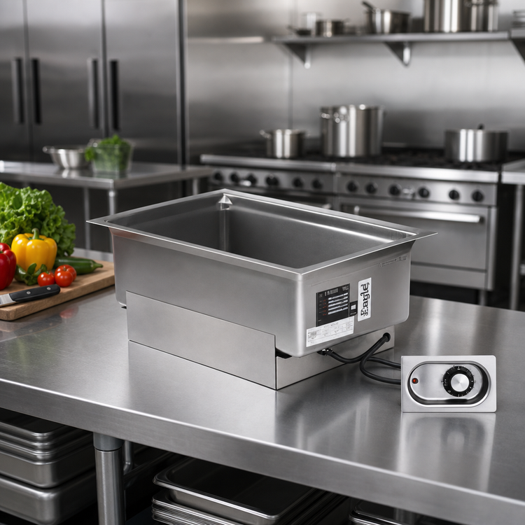 Product image #2 for Eagle Built-In Drop-In Rectangular Electric Food Warmer, 12 x 20 Pan Opening, 120V