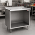 Thumbnail image #2 for Eagle Spec-Master Open Front Cabinet Base Work Table, 36 x 30 Inches, 14/304 Stainless Steel Top