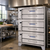 Thumbnail image #2 for Bakers Pride Super Deck Series 3-Deck Gas Pizza Deck Oven, 54