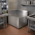 Thumbnail image #2 for Glastender Underbar Inside Rectangle Corner Drainboard, 90° Angle, with Backsplash and Removable Insert, Stainless Steel