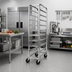 Thumbnail image #2 for Stainless Steel End-Load Platter Rack Cart for 9 x 10.5-Inch Platters, 64-Inch High