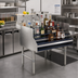 Thumbnail image #2 for Prestige 5-Step Freestanding Stainless Steel Liquor Bottle Display Unit with Rear Storage Deck