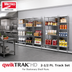 Thumbnail image #2 for Metro qwikTRAK HD 2-1/2 Ft Track Set for Stationary Shelf Runs