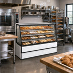 Thumbnail image #2 for Federal Industries High Volume Series SGD3642 Non-Refrigerated Bakery Display Case, 36-Inch, Sloped Glass, 2-Tier Shelves, LED Lighting