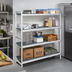 Thumbnail image #2 for Fermostock 4-Tier Corner Expansion Polymer Shelving Unit Kit, 83