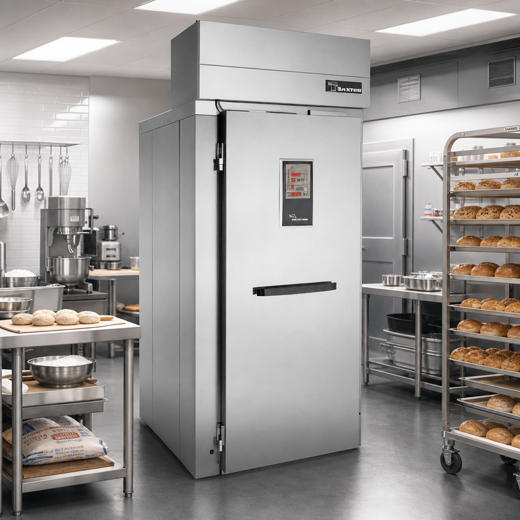 Product image #2 for Baxter RPW1S Single-Wide Roll-In Retarder/Proofer Cabinet, 120.5 Inch Deep, Electric Heat, Remote R448A Refrigeration, Floor Model