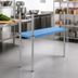 Thumbnail image #2 for QuadPlus 72-Inch x 18-Inch Solid Blue Polymer Shelf Mat with Chrome QuadTruss Frame