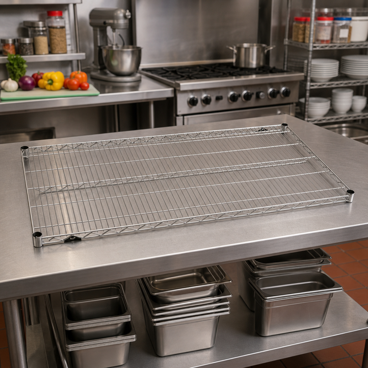 Product image #2 for Metro Super Erecta 36 x 24 Inch Stainless Steel Wire Shelf